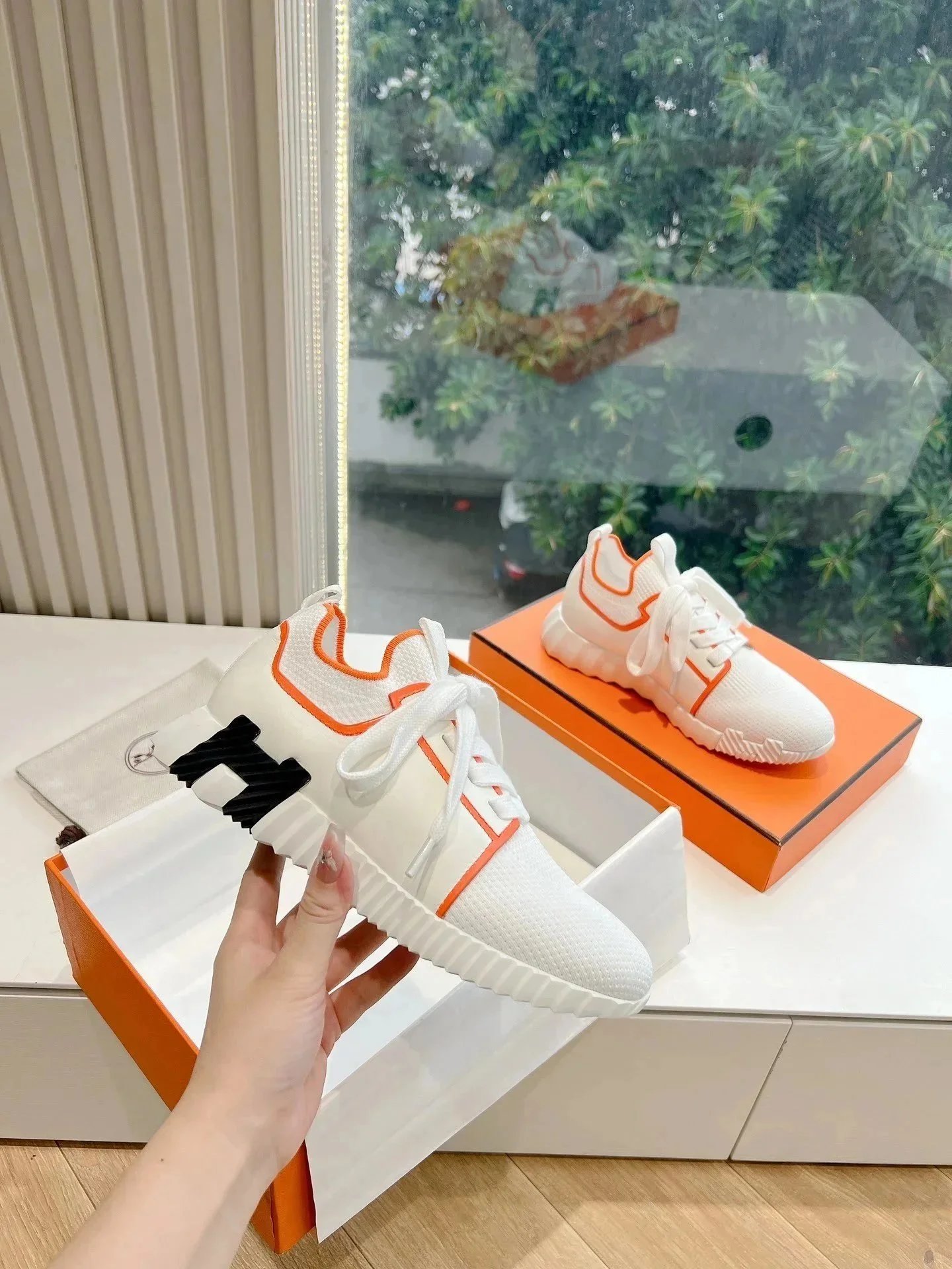 Hermès Sneakers Bouncing knit high-top — Figure 19