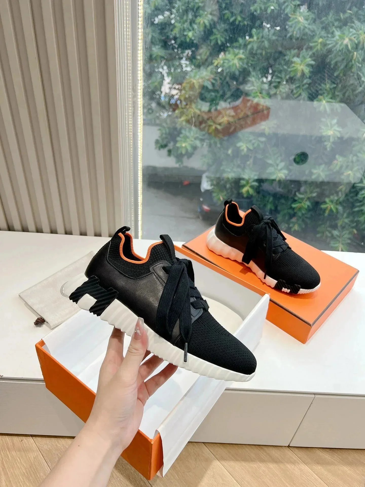 Hermès Sneakers Bouncing knit high-top — Figure 21
