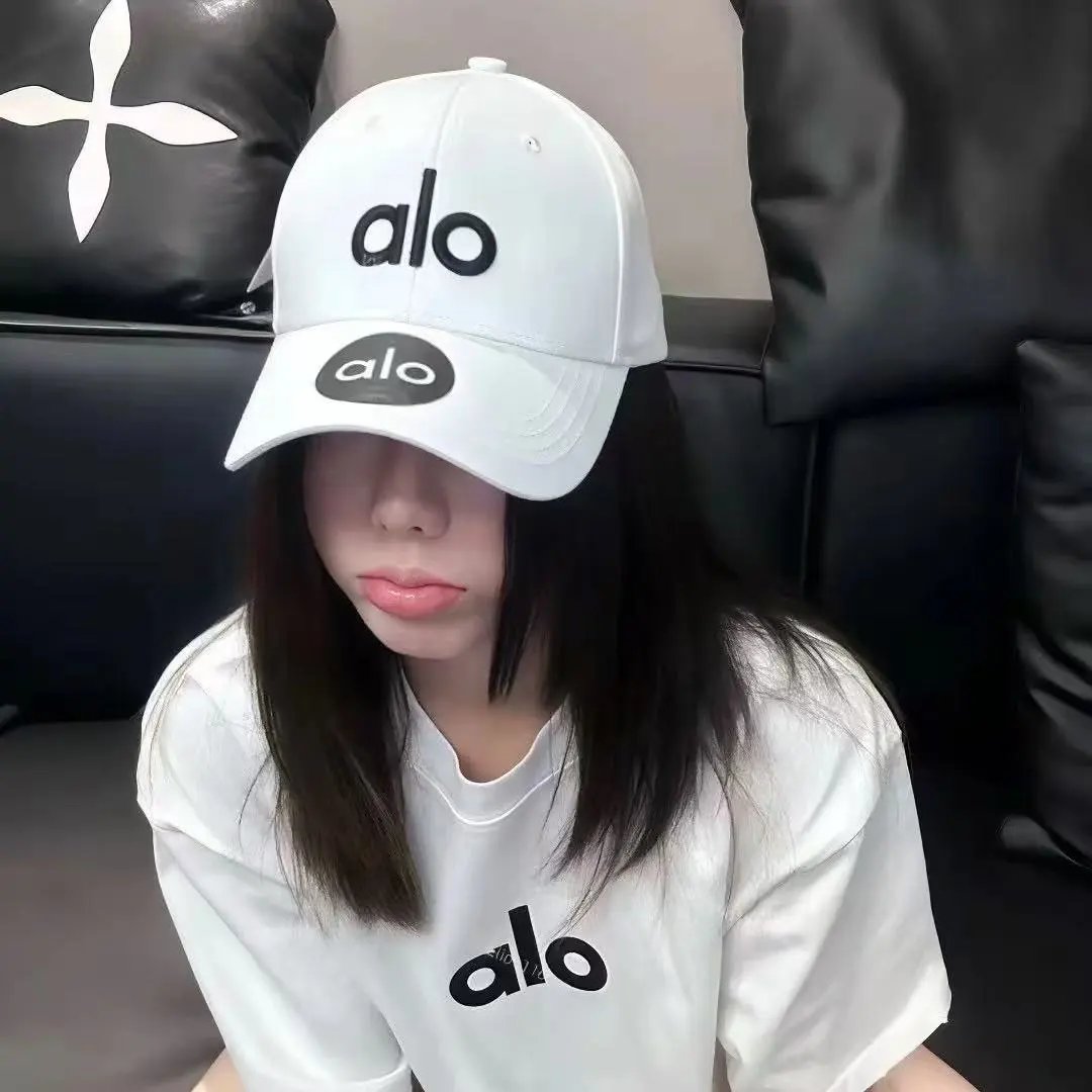 Alo Baseball Cap Beige Pink Black Green White Casual Hat
