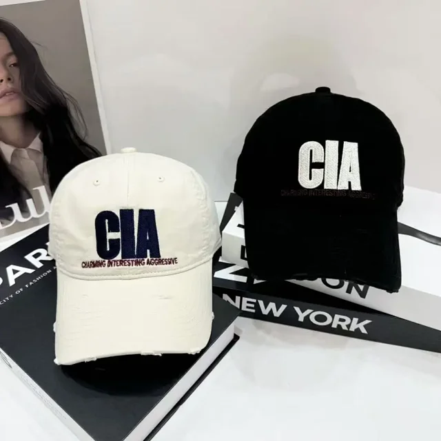 Unbranded Hats CIA Embroidered Distressed Baseball Cap product detail image 2