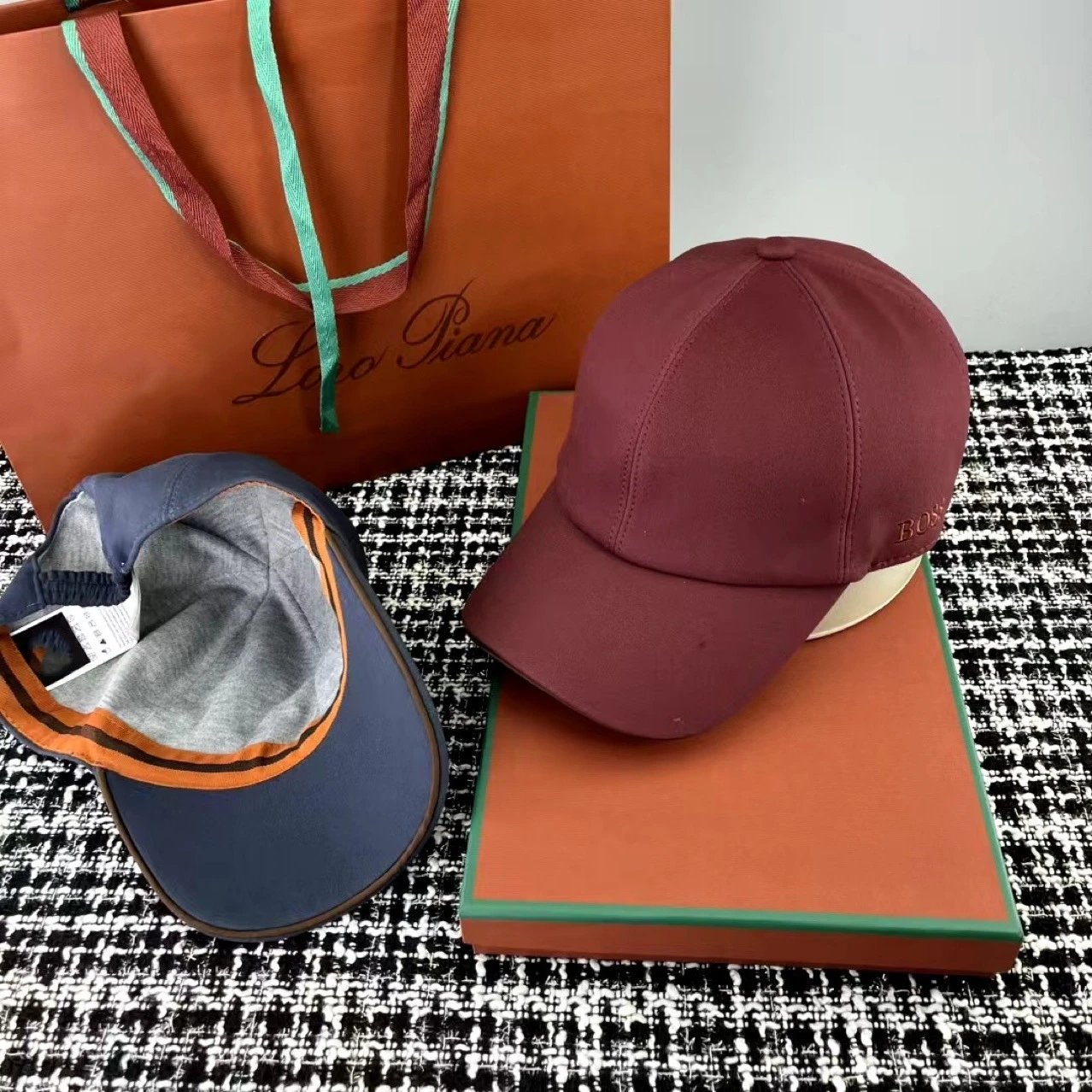 BOSS Hats Six-Panel Baseball Cap with Side Wordmark image 4