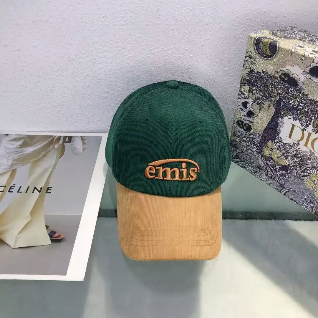 emis Hats Embroidered two-tone baseball cap — army green