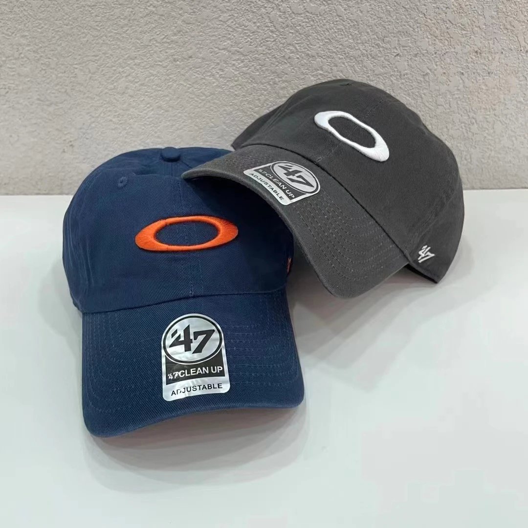 47 Brand Clean Up Navy Orange Logo Adjustable Cap