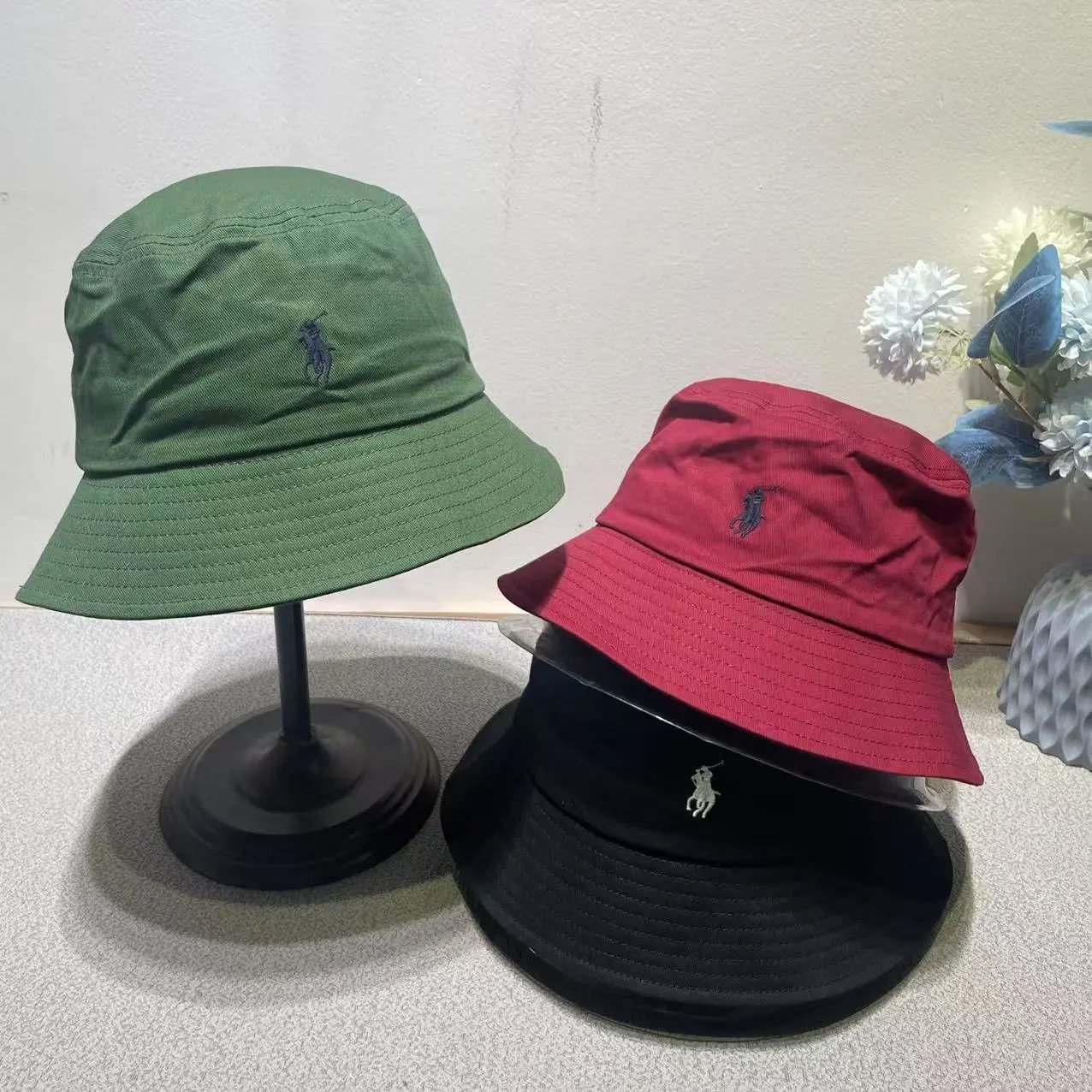 Polo Ralph Lauren Hats Embroidered Pony Bucket Hat image 4