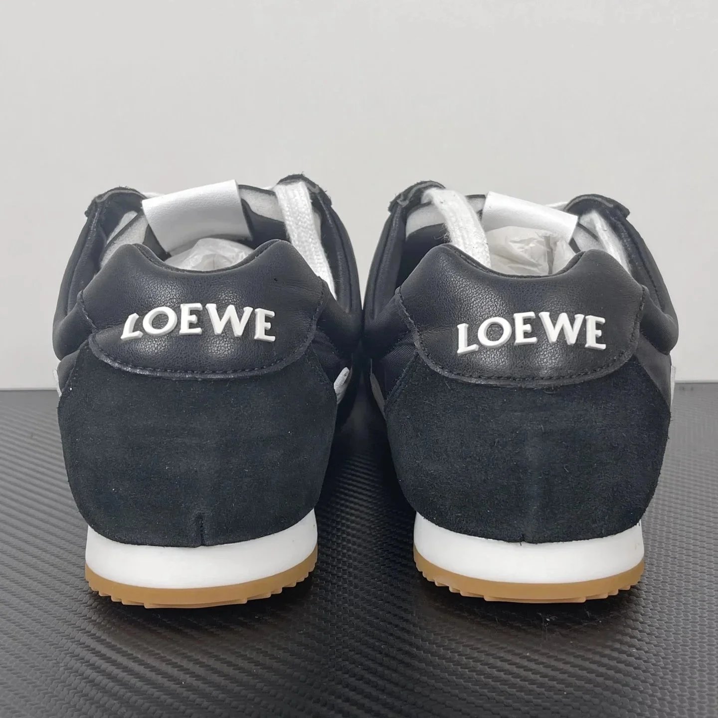 Loewe Paula's Ibiza Pink Suede Nylon Sneakers