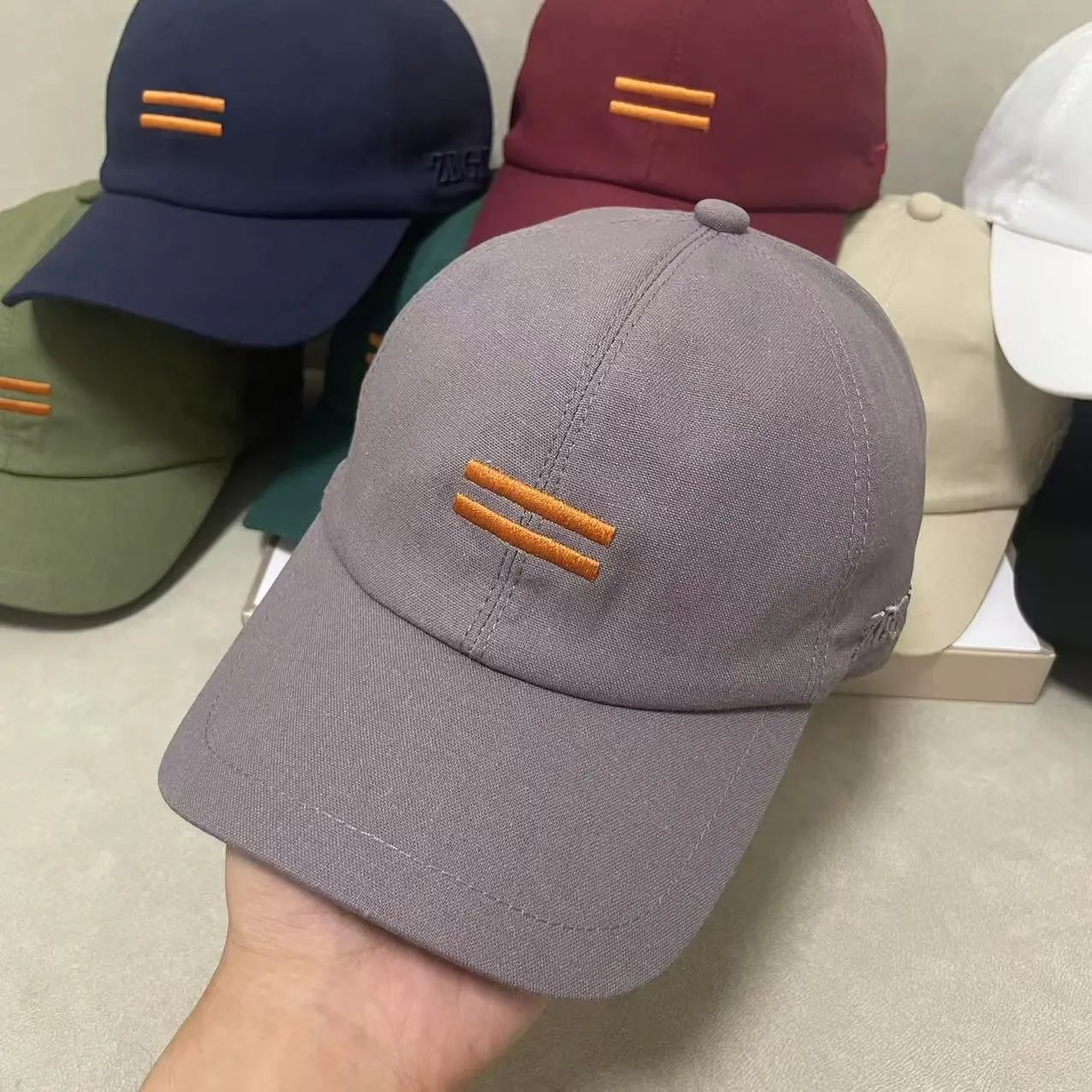 Unbranded Hats Embroidered Double-Bar Baseball Cap image 5