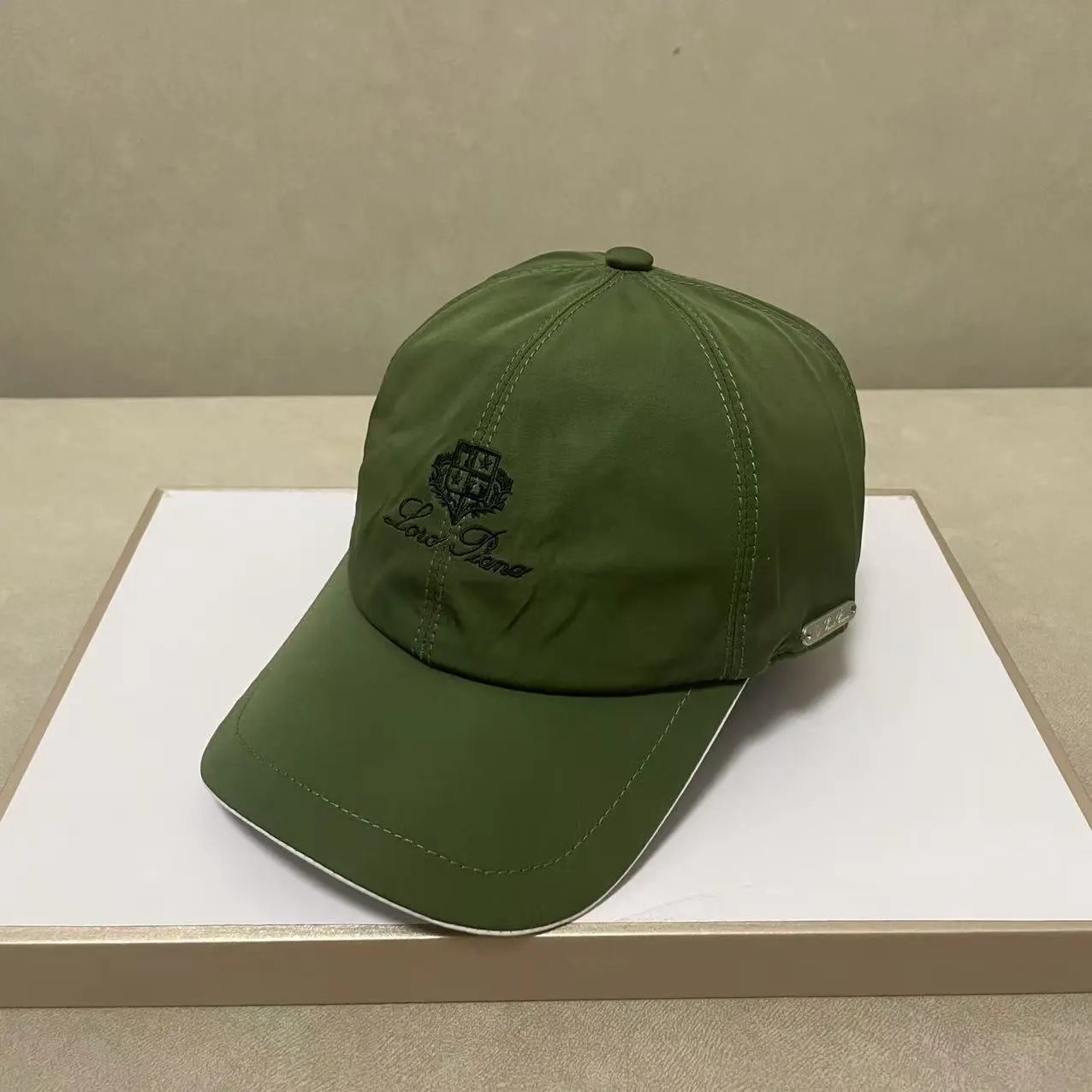 Loro Piana Hats Embroidered Logo Baseball Cap with Contrast Piping image 4