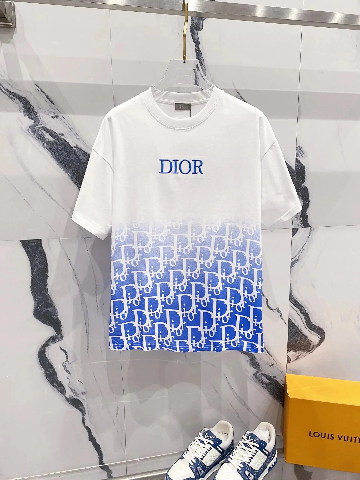 Dior T-Shirts Logo and Oblique Print image 3