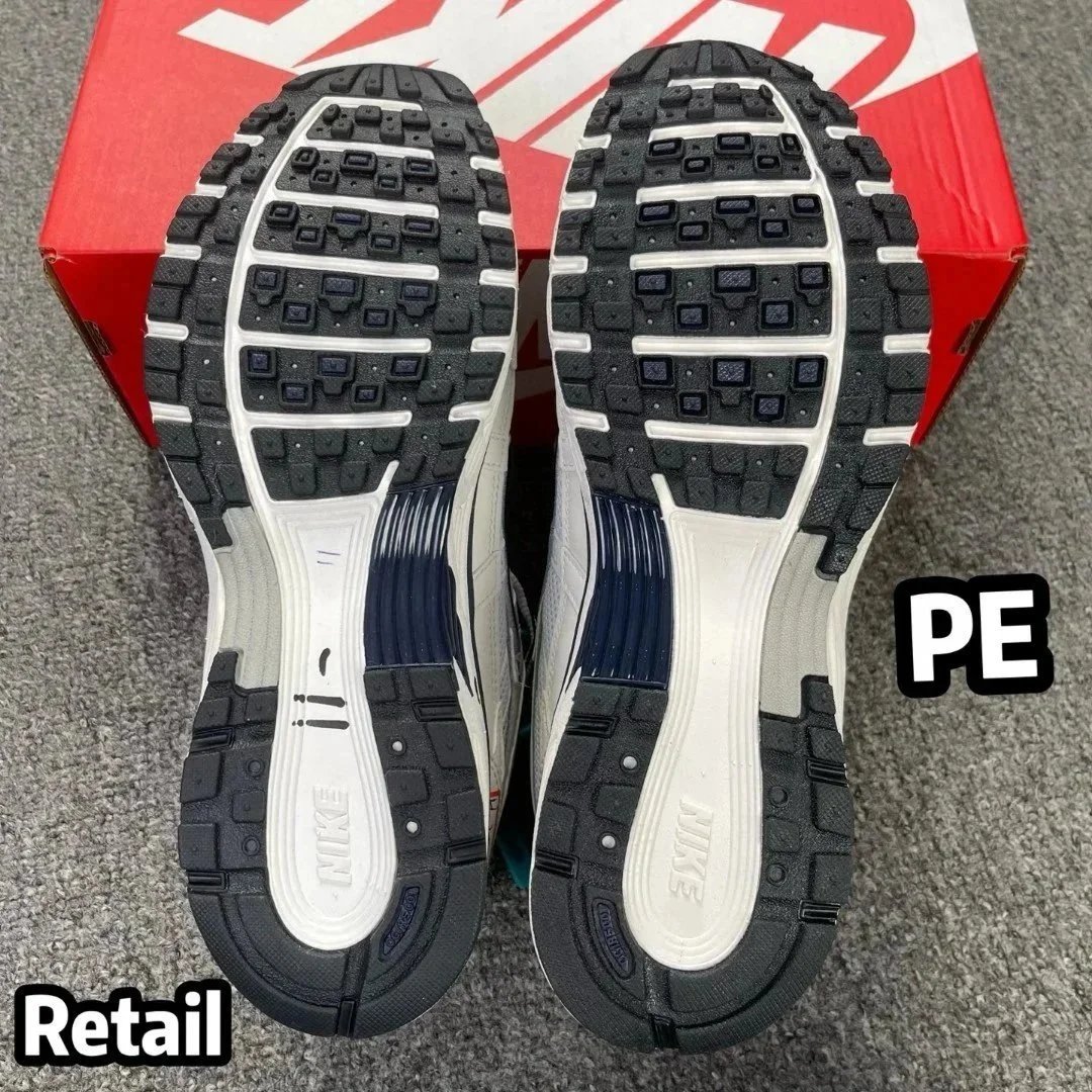 Nike P-6000 White Navy Mesh Running Shoes