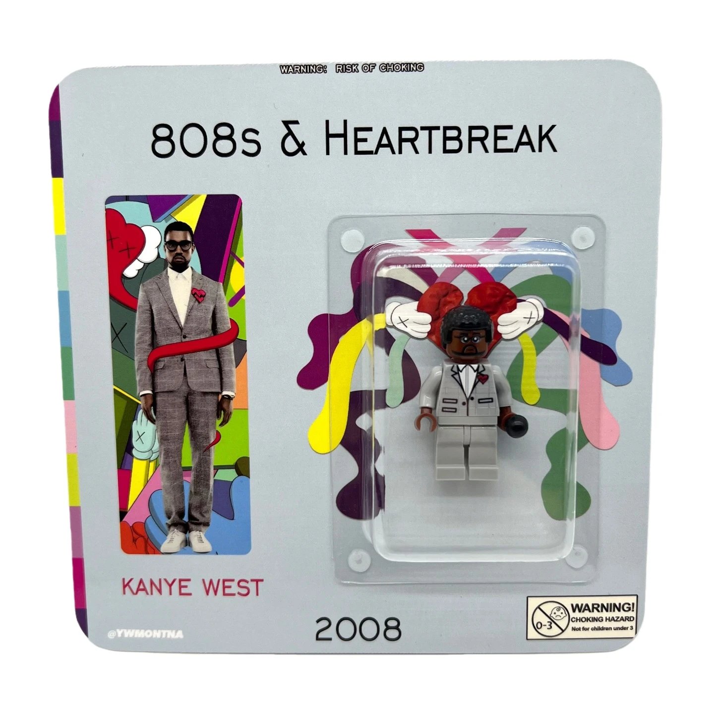 Spotify 808s &amp; Heartbreak Multicolor Abstract Coaster