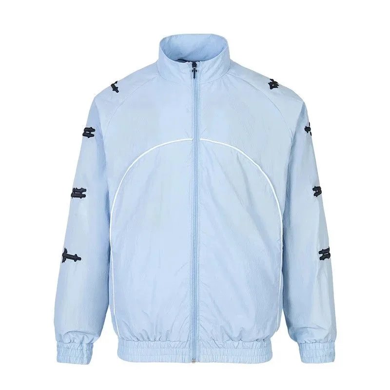 Sportswear Track Jacket And Pants Set Blue Purple Light Blue Black Athletic