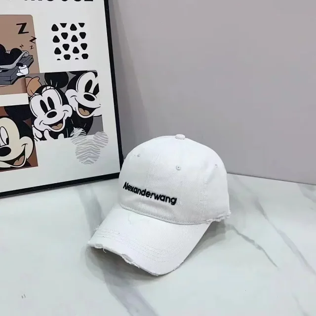 Alexander Wang Hats Distressed Rhinestone Logo Baseball Cap product detail image 7