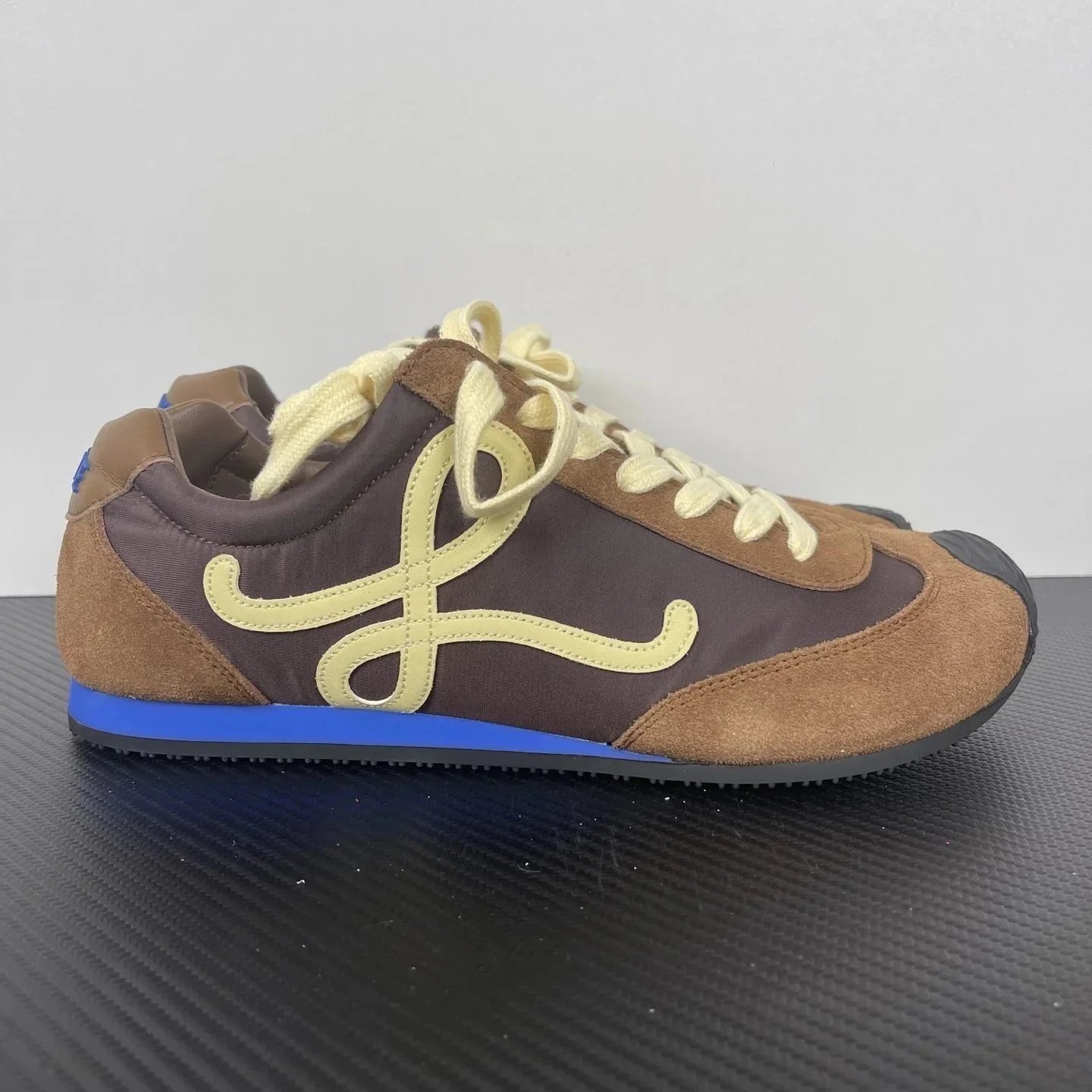 Loewe Paula's Ibiza Pink Suede Nylon Sneakers