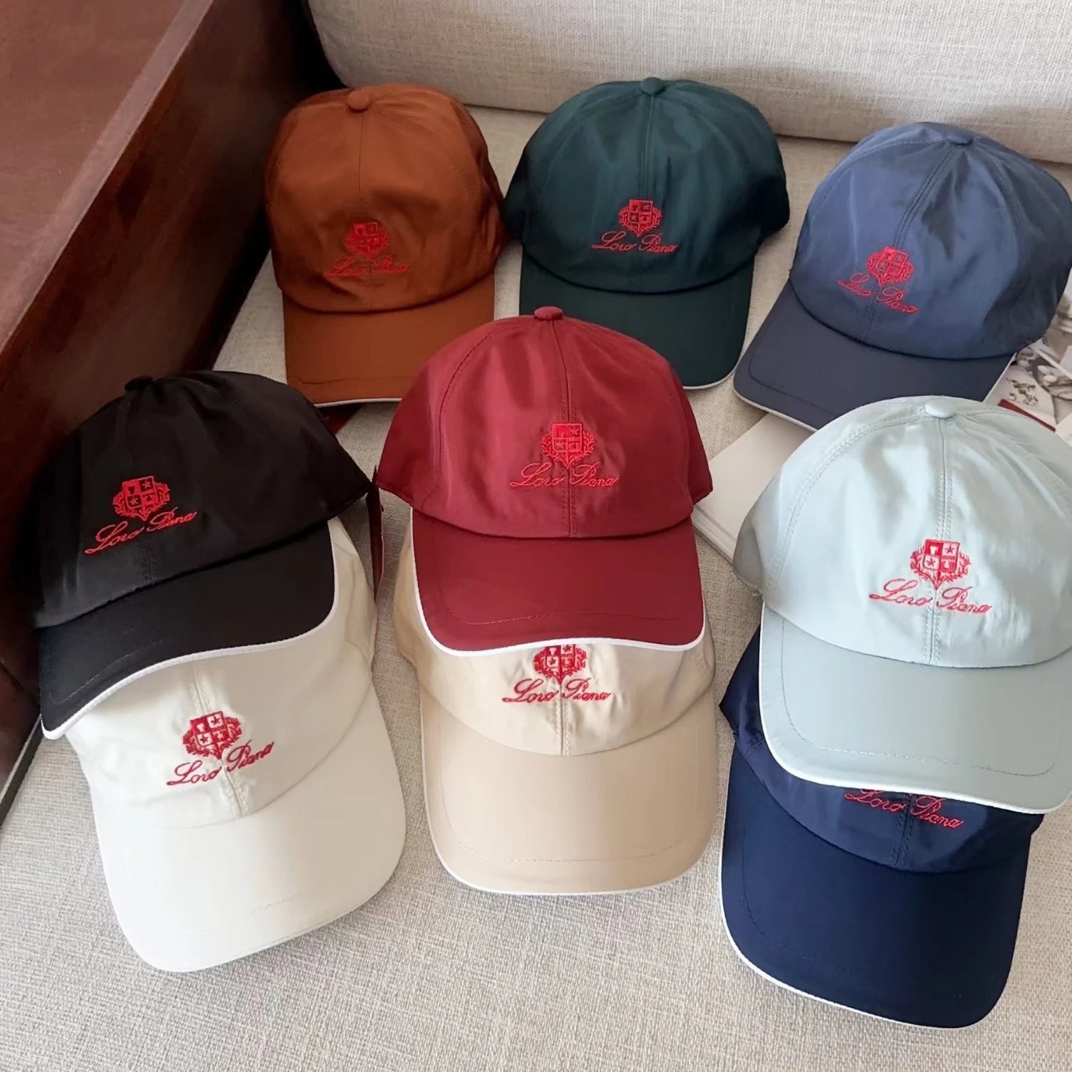 Loro Piana Embroidered Logo Two Tone Baseball Cap