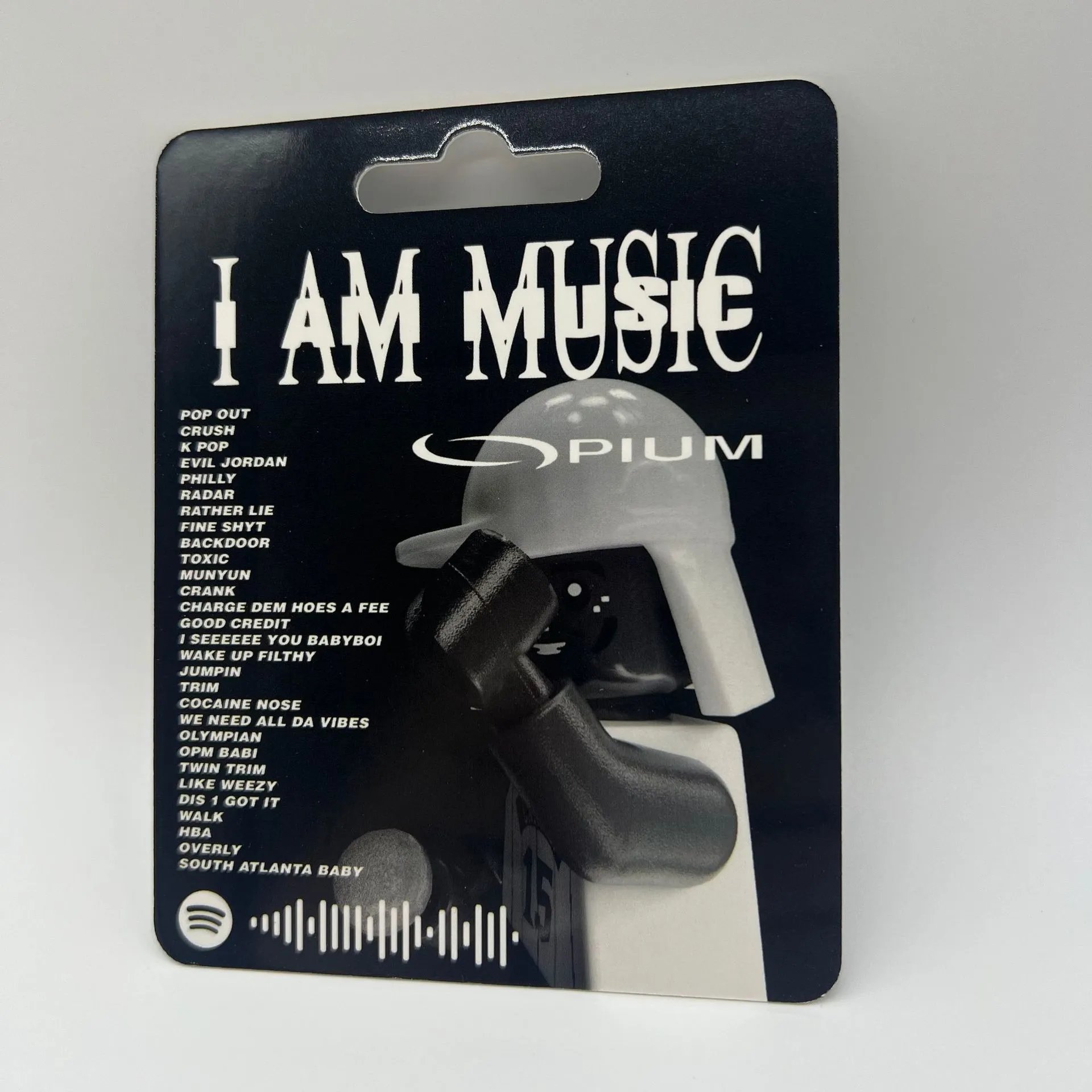 Opium I Am Music White Black Streetwear Accessory