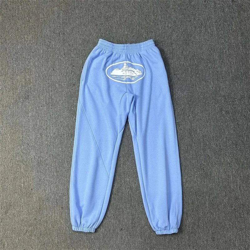 Cotton Sweatpants Denim Cargo Pants Blue Black Gray Pink Orange Green White Star Embroidered Casual Joggers