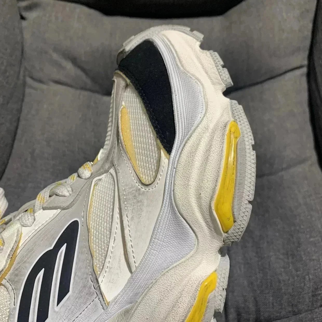Balenciaga Track 8 White Gray Yellow Blue Chunky Sneakers