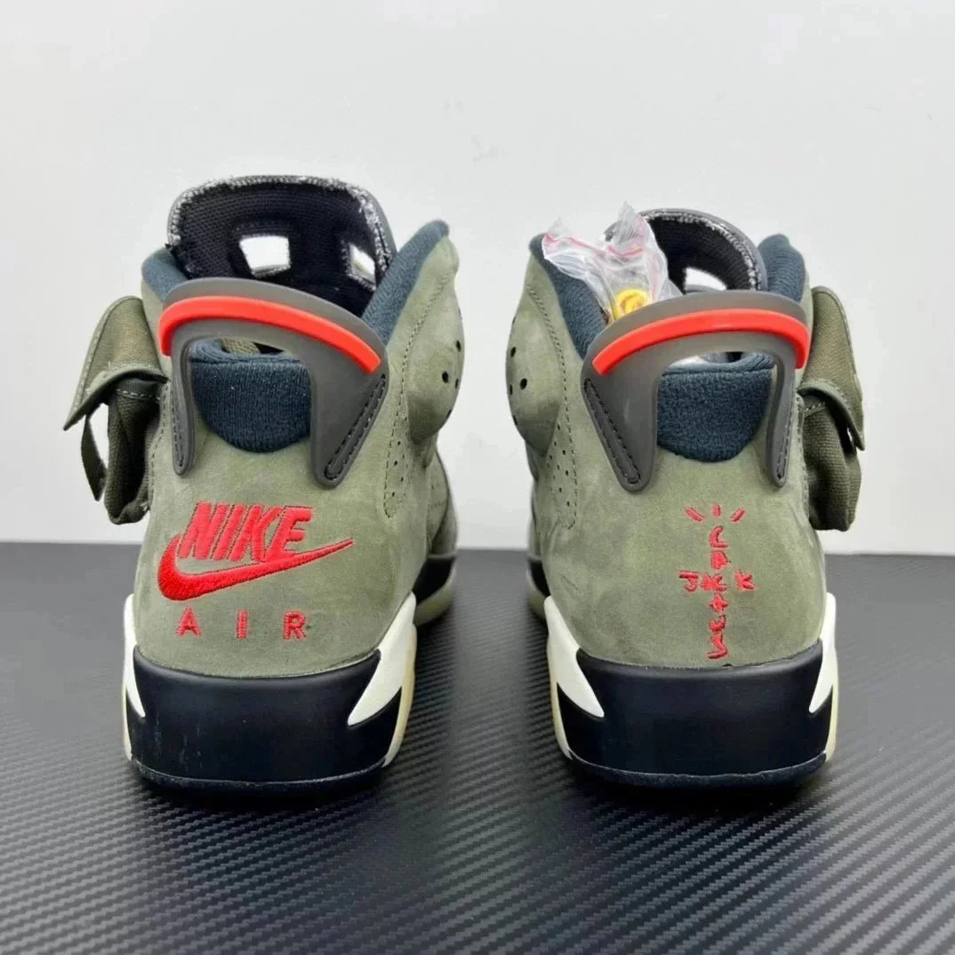 Nike Air Jordan 6 Olive Green Tactical Sneakers