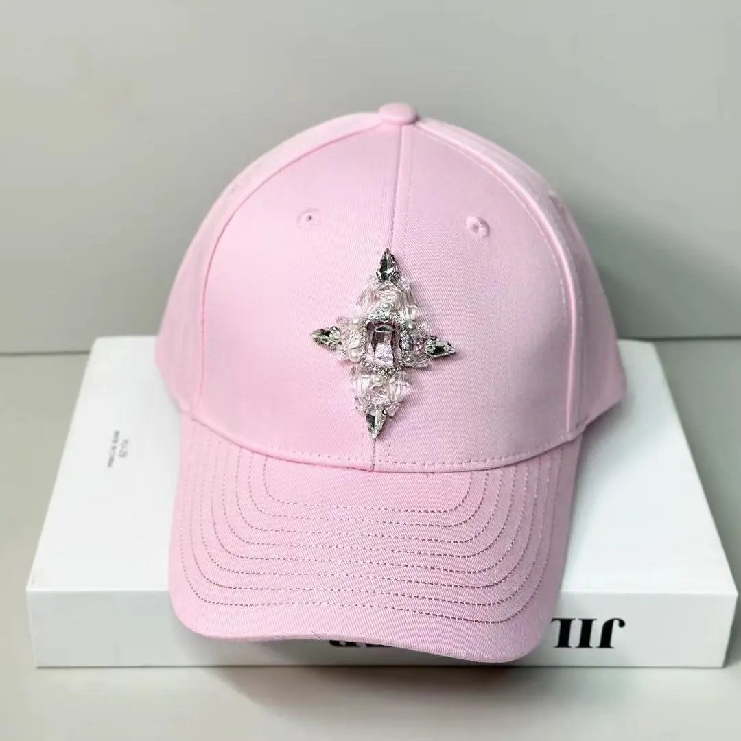 Unbranded Hats Rhinestone Cross Baseball Cap image 2