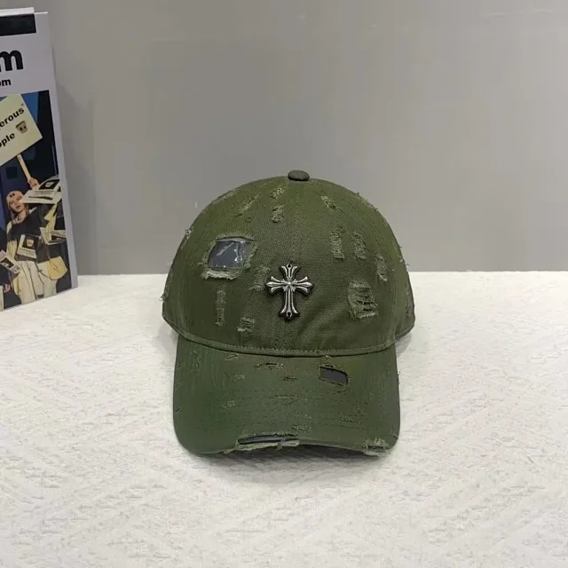 Unbranded Hats Distressed Cross Embellished Baseball Cap product detail image 3