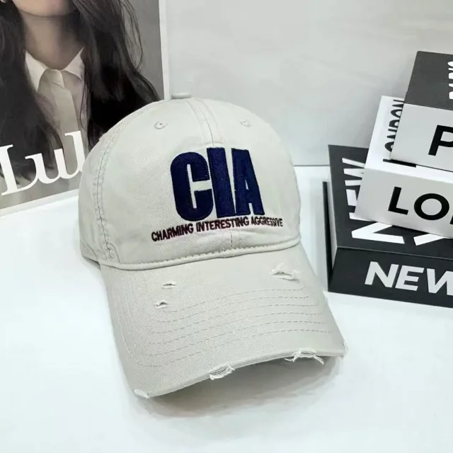 Unbranded Hats CIA Embroidered Distressed Baseball Cap product detail image 4