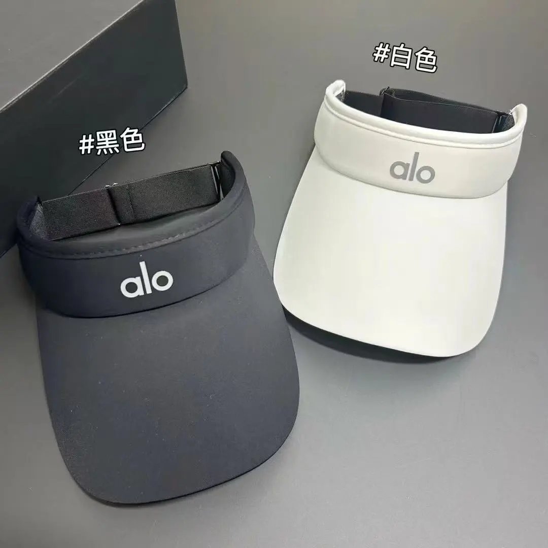 Alo Ice Silk Visor Cap Purple White Beige Black Yellow Sky Blue Medium Blue Pink Light Gray Dark Gray