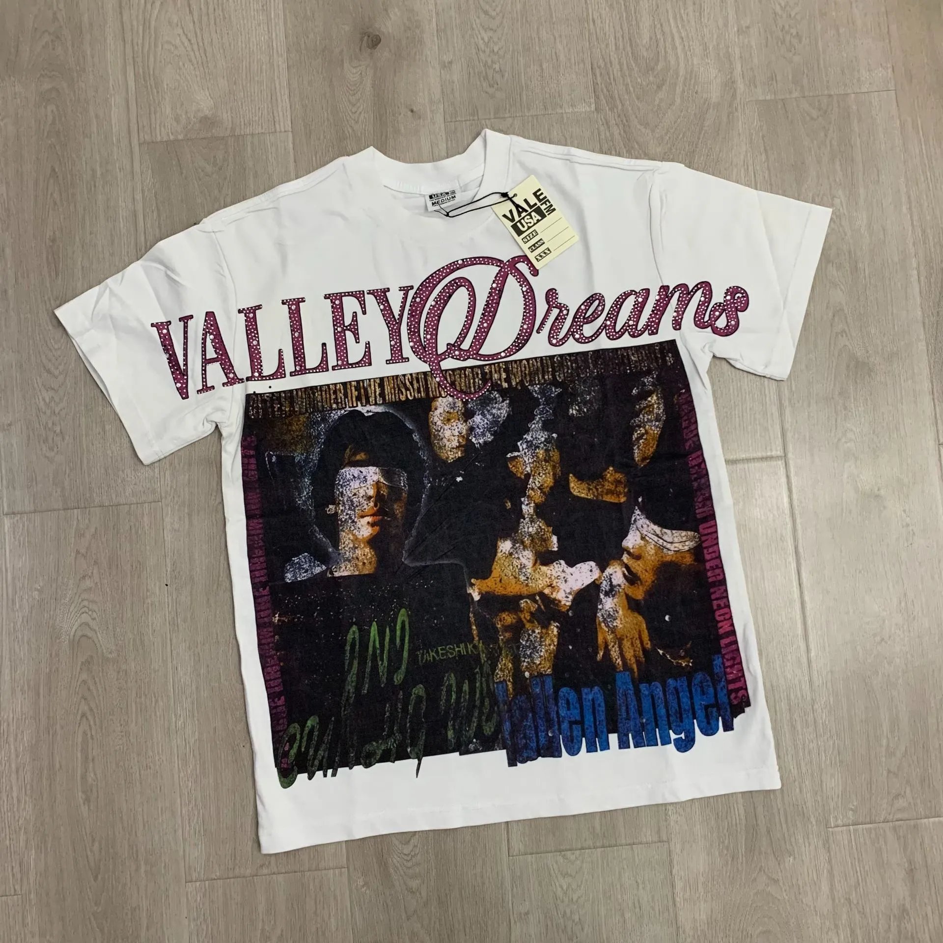 Vale USA Valley Dreams Black Graphic Print T-Shirt