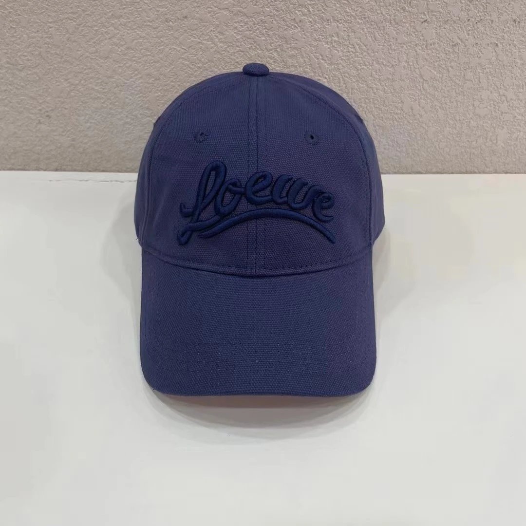 Unbranded Hats Embroidered Script Baseball Cap — Sapphire blue