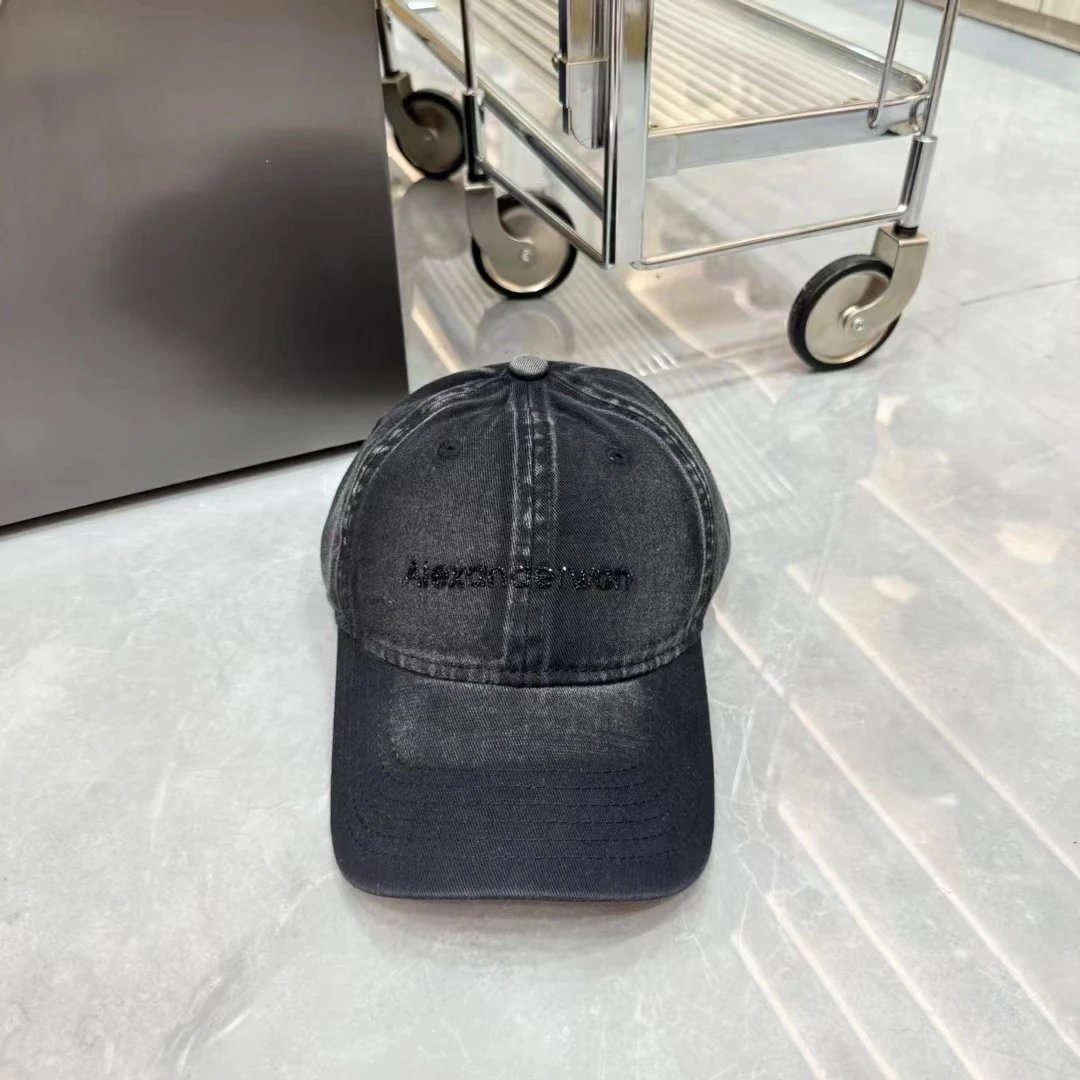 Alexander Wang Hats Embroidered Logo Baseball Cap — Black