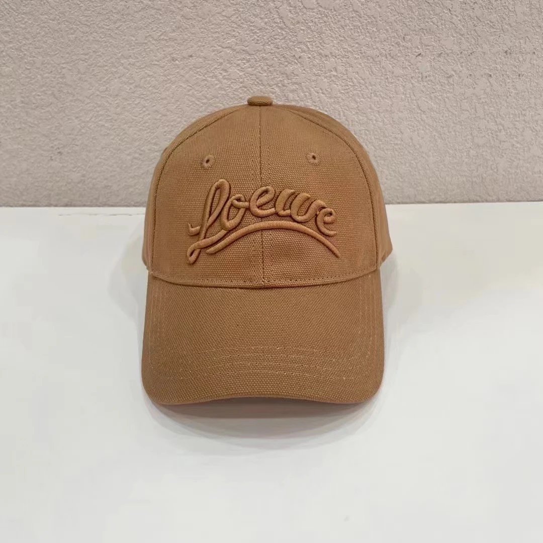 Unbranded Hats Embroidered Script Baseball Cap — Coffee color