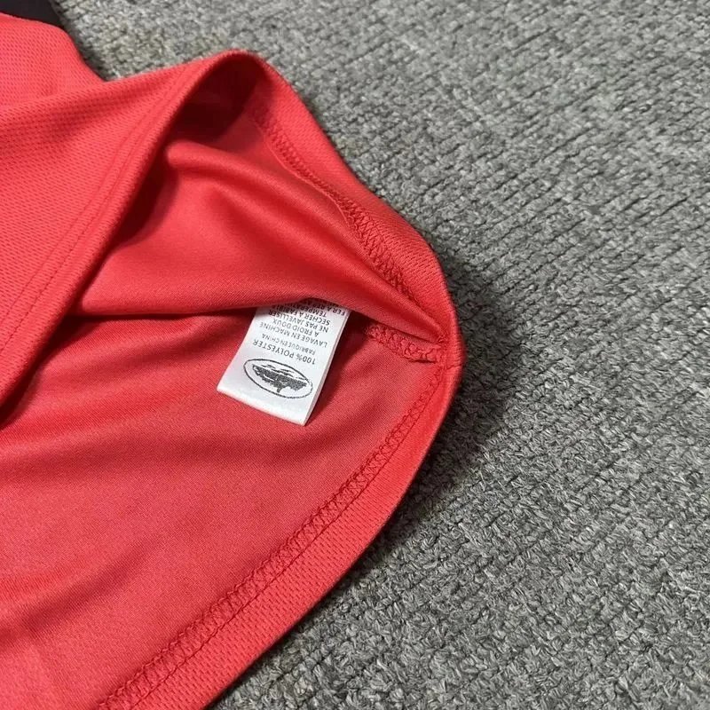 Ruesneworld Soccer Jersey Red Black V-Neck Performance Shirt