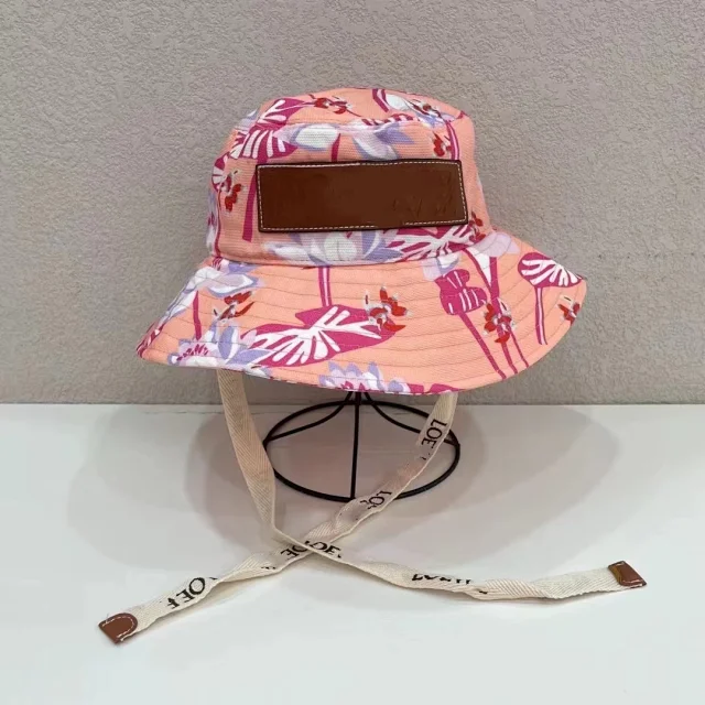 Unbranded Hats Printed wide-brim bucket hat with chin strap product detail image 7