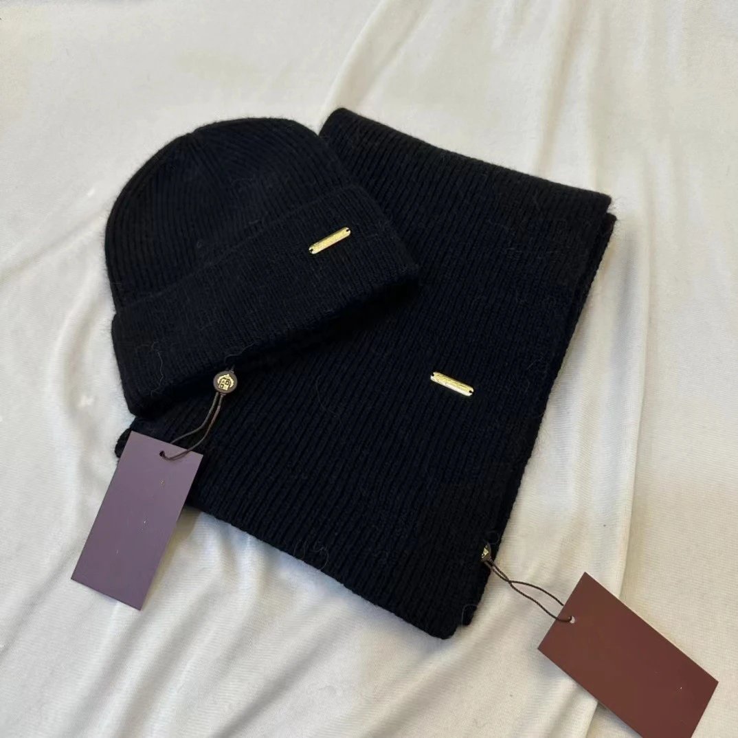 Ribbed Knit Beanie Hat Brown Red Gray White Black Cream Minimalist