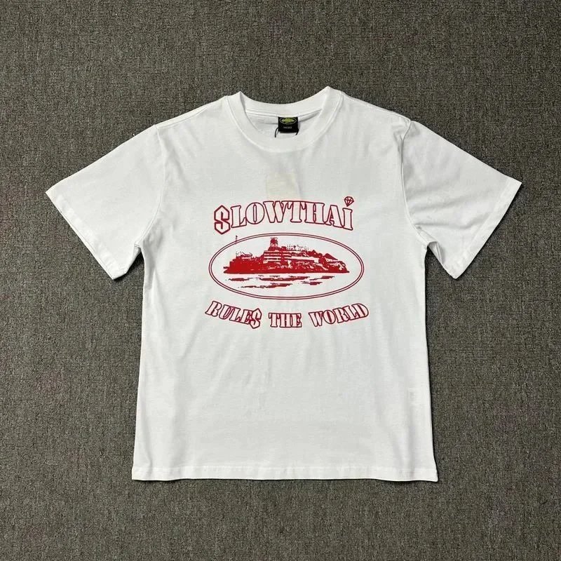Slowthai White Graphic Print Casual T-Shirt