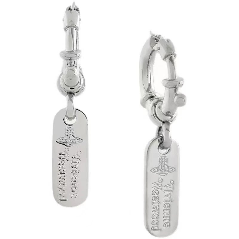 Vivienne Westwood Orb Silver Hoop Earrings