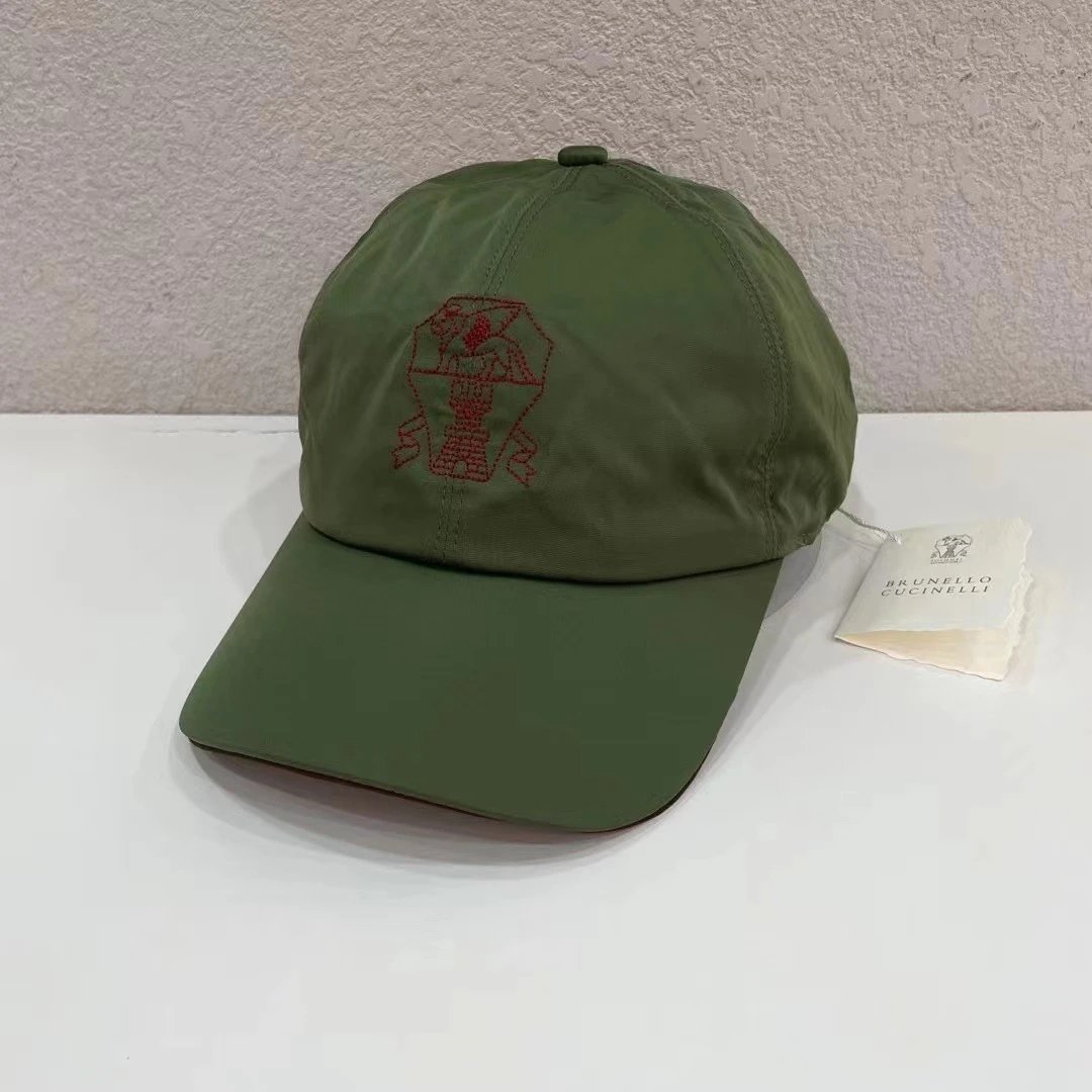 Brunello Cucinelli Hats Embroidered Baseball Cap image 5