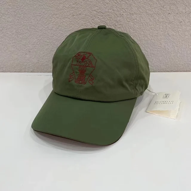 Brunello Cucinelli Hats Embroidered Baseball Cap product detail image 5