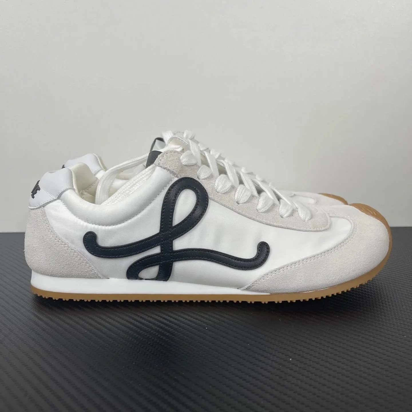 Loewe Paula's Ibiza Pink Suede Nylon Sneakers