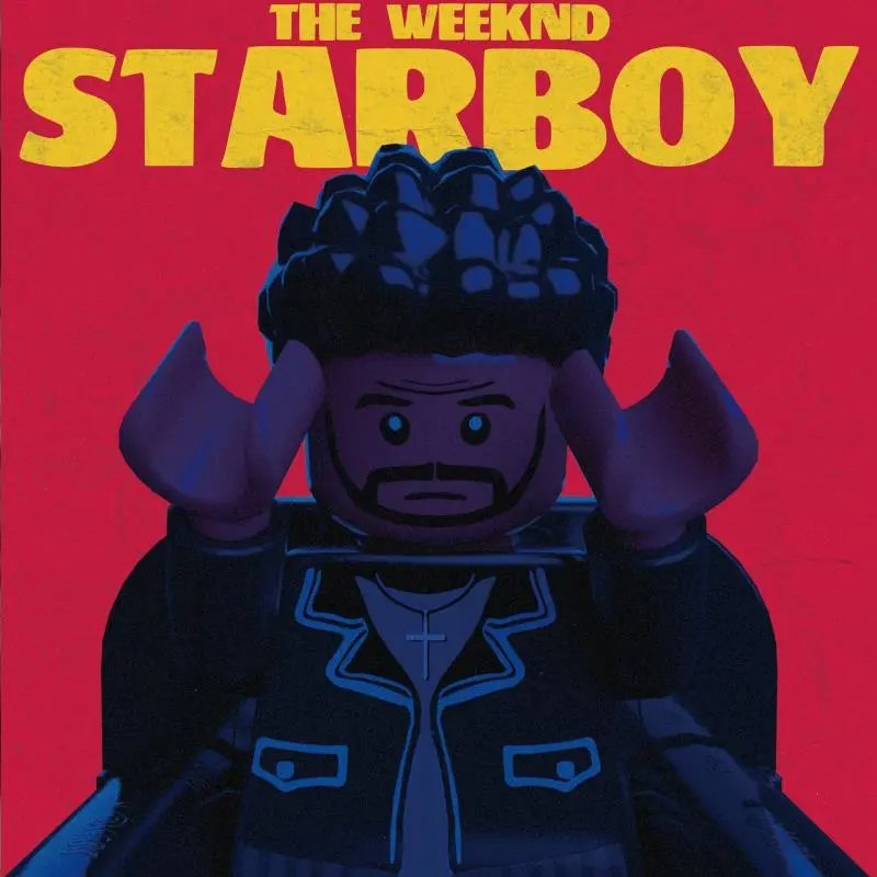 Lego Minifigure Black Jacket Blue Trim Casual Figure