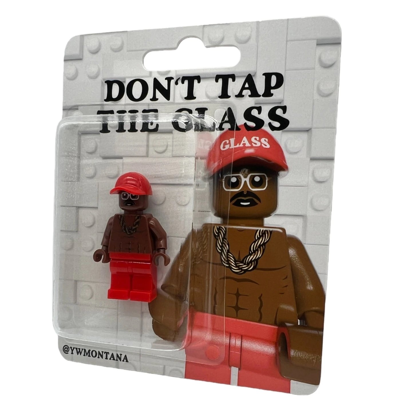 Lego Minifigure Red Cap Brown Skin Hipster Style