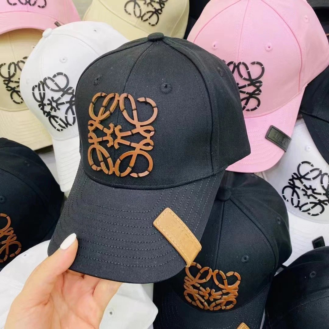 Loewe Anagram Pink Embroidered Baseball Cap