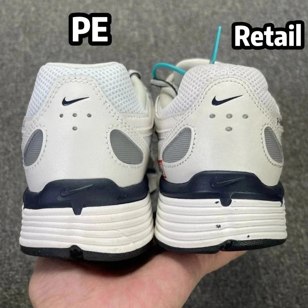 Nike P-6000 White Navy Mesh Running Shoes