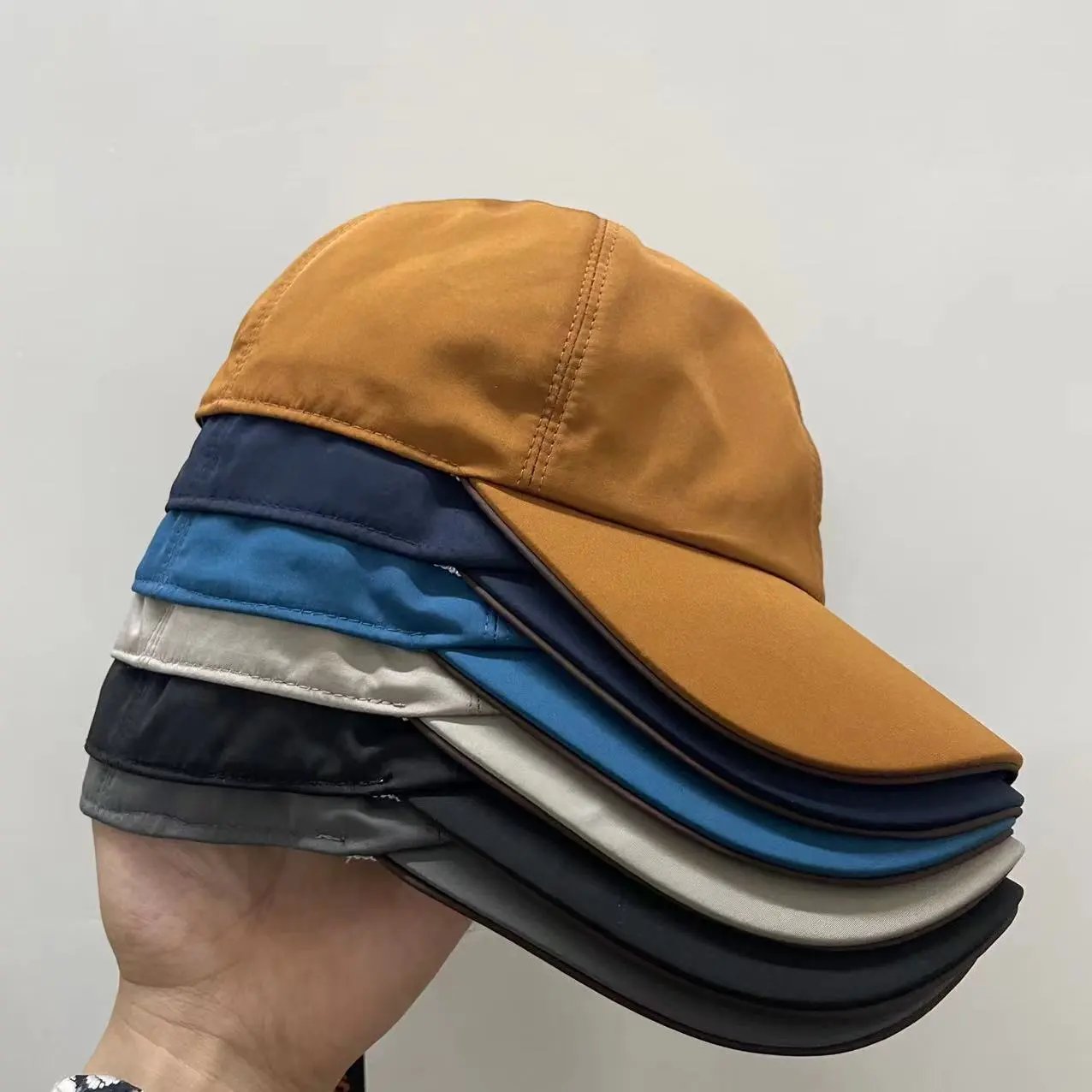 Canvas Baseball Cap Mustard Casual Adjustable Hat