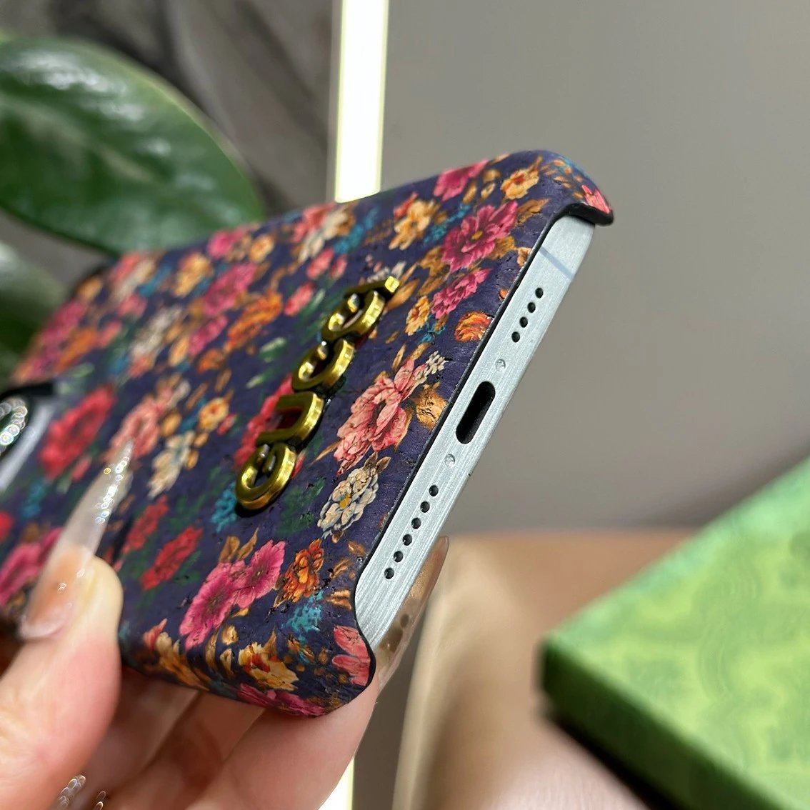 Gucci Floral Purple Vintage Print Phone Case