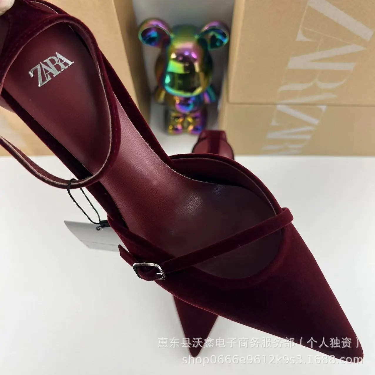 Zara High Heels Pointed-Toe Ankle-Strap Stiletto image 3