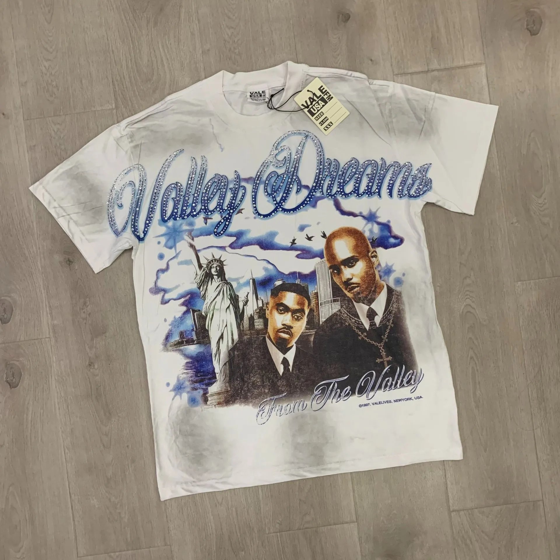 Vale Lives Valley Dreams Black Graphic T-Shirt