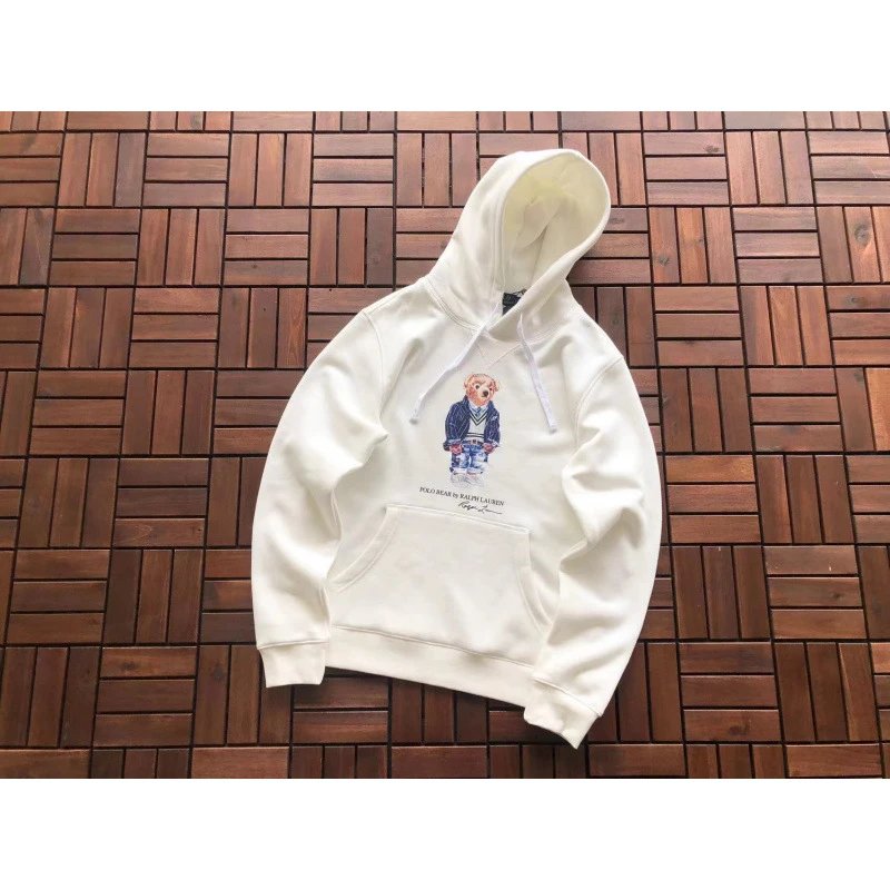 Ralph Lauren Hoodies & Sweatshirts Polo Bear Graphic Pullover Hoodie — L043 White