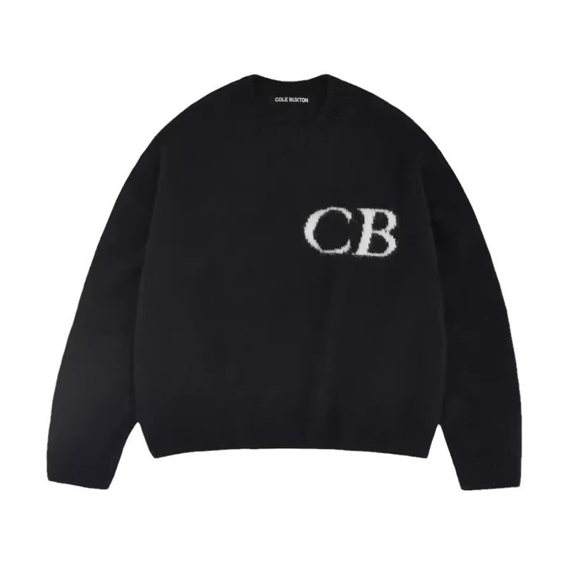 Cole Buxton Gray CB Logo Crewneck Sweater