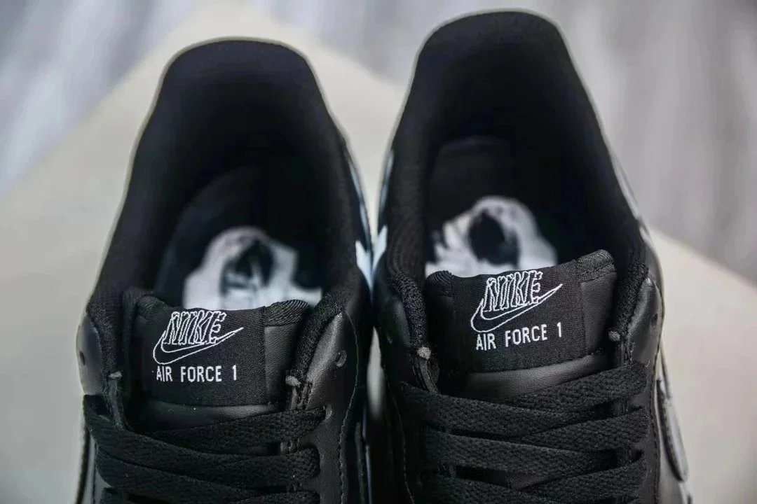 Nike Air Force 1 Black White Graphic Street Sneakers