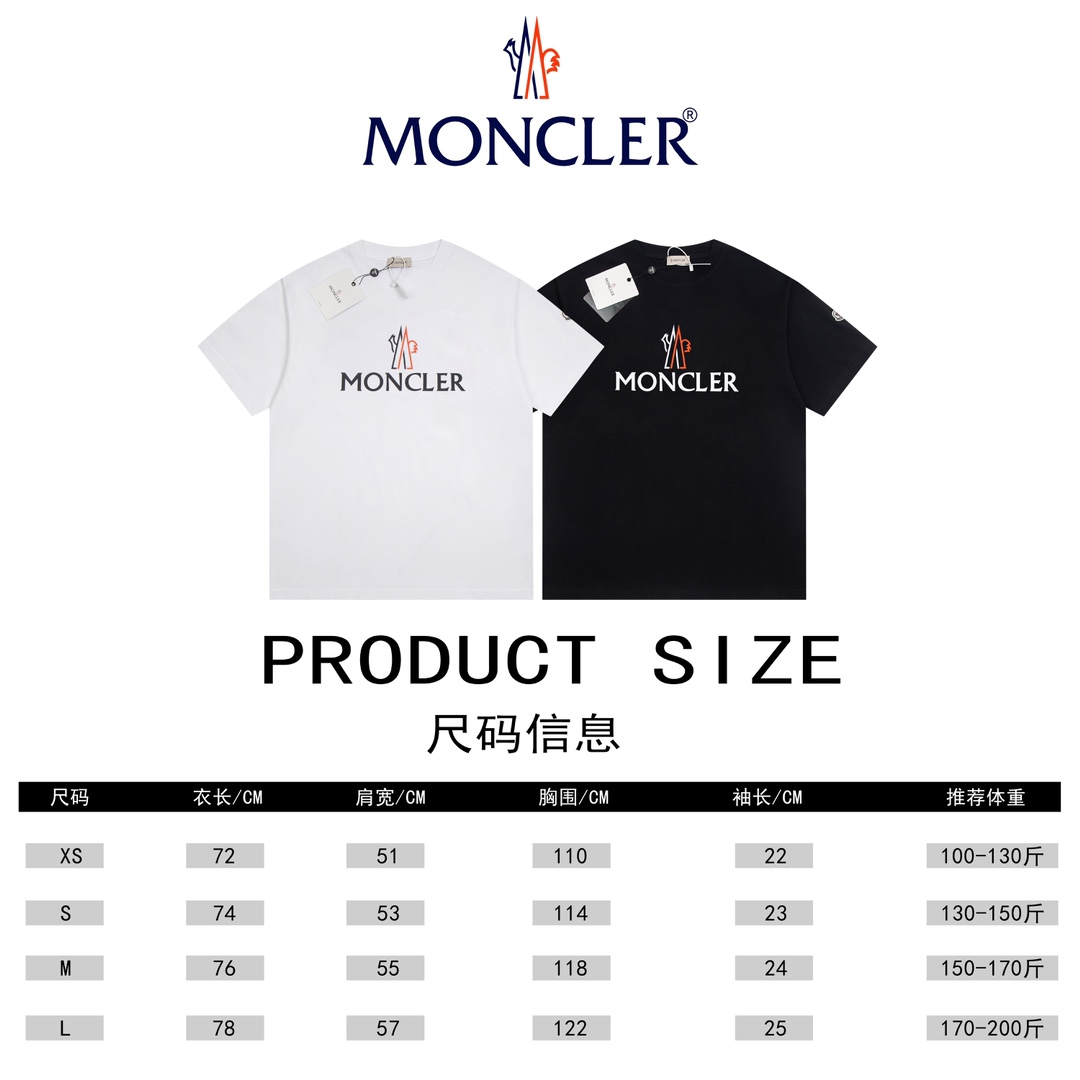 Moncler Logo Black Graphic T-Shirt
